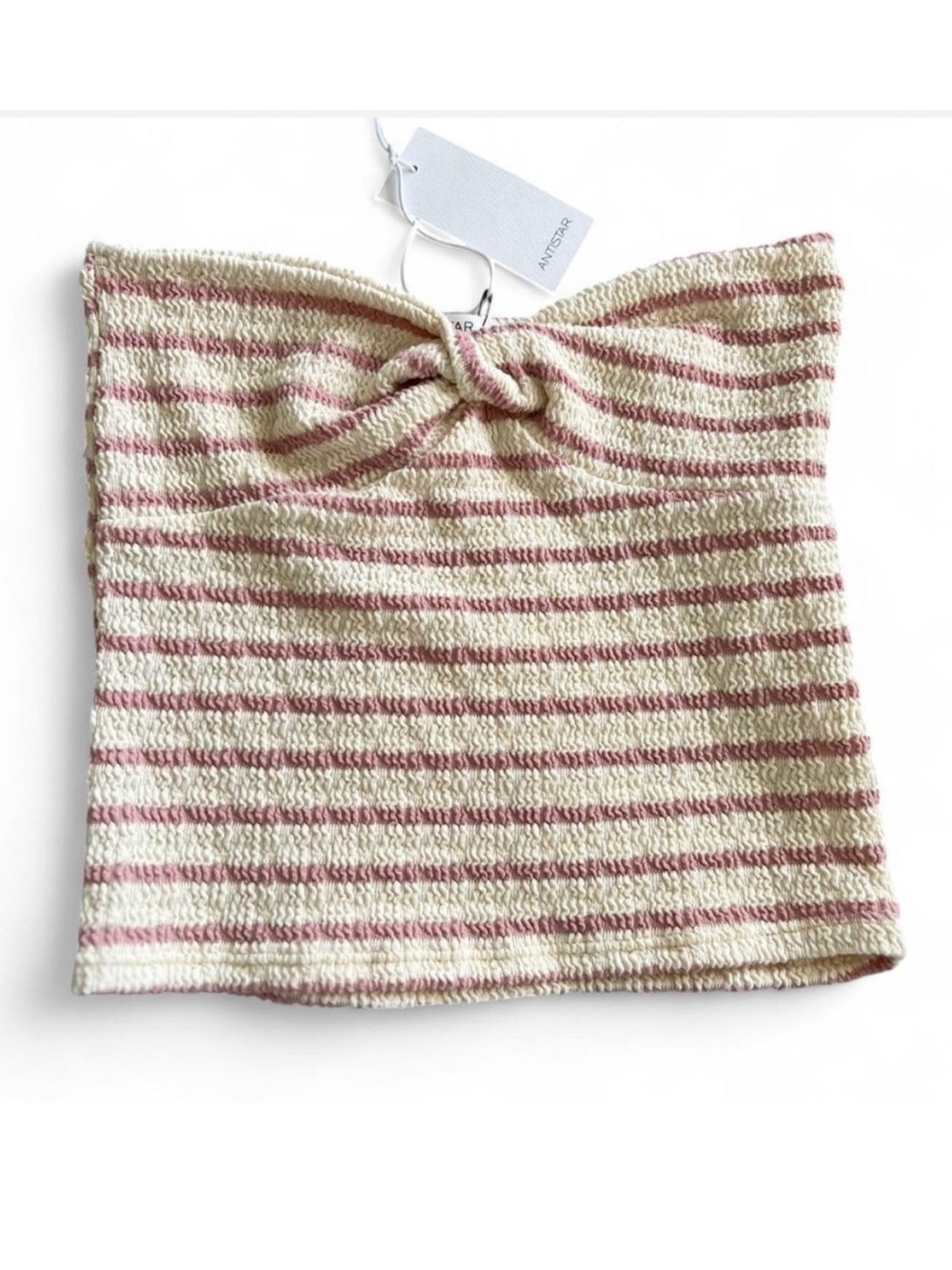 Antistar striped knit bandana top